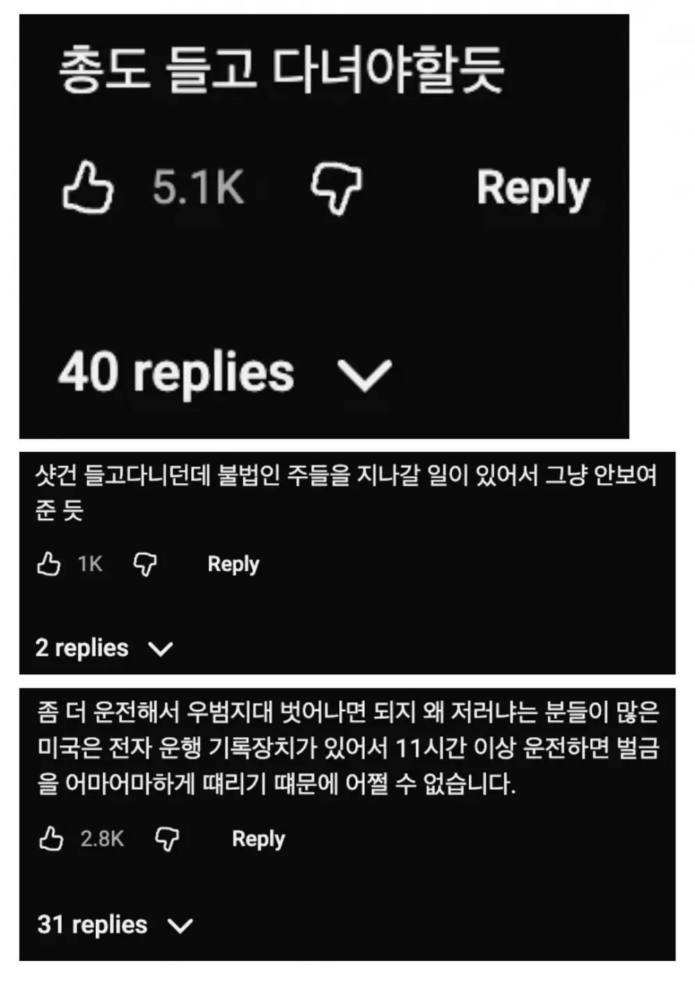 미국 7년차 화물 운전사가 차박하는 법