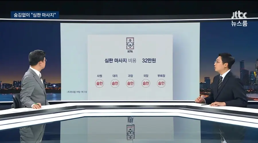 기안문에 '심판 마사지' 축협 부회장까지 결재.. 조직적으로 심판 성접대 (10)