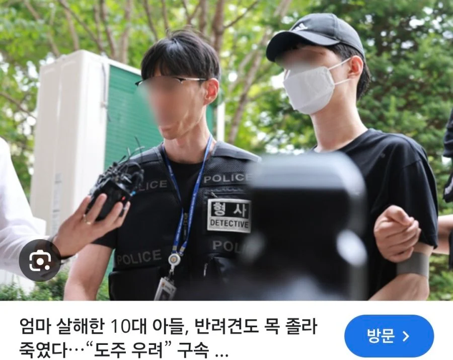 40대 엄마 살해한 10대 아들 (2)