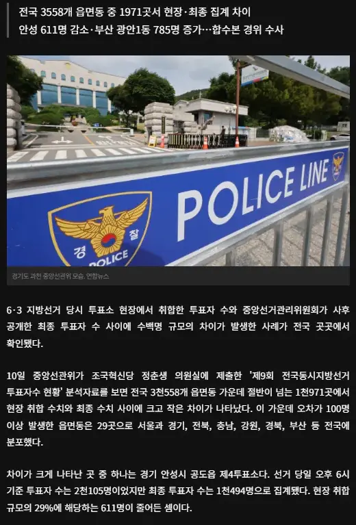 투표 끝나니 투표자 29% 줄었다...최종 집계서 수백명 ‘증발’ (2)