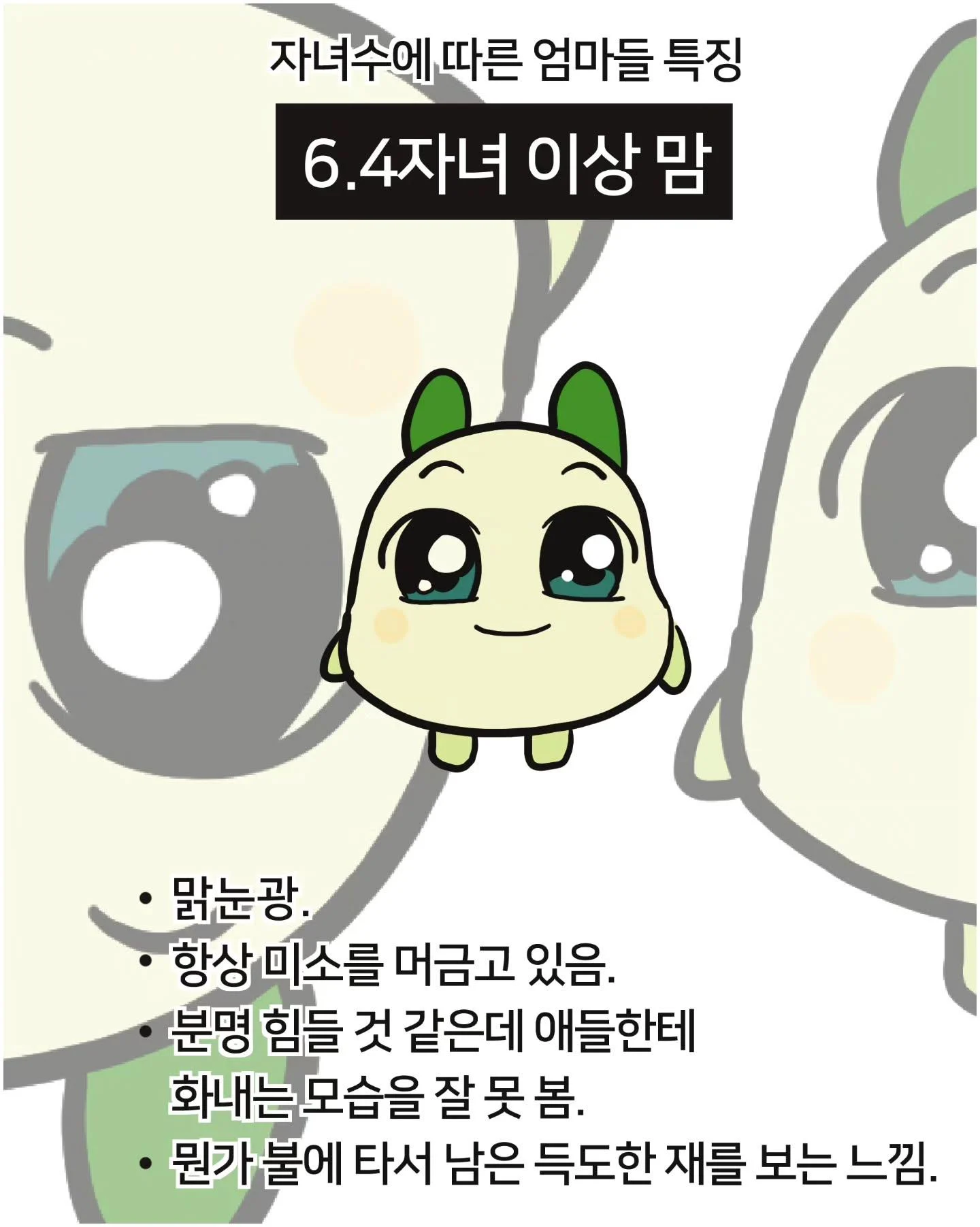 자녀 수에 따른 엄마들 특징 (6)