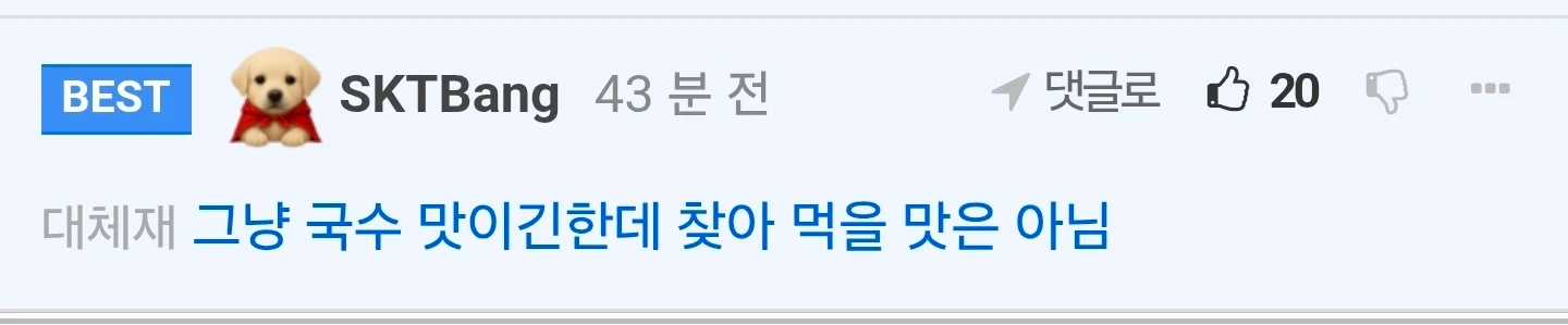 더벤티 초계국수 실물 (5)