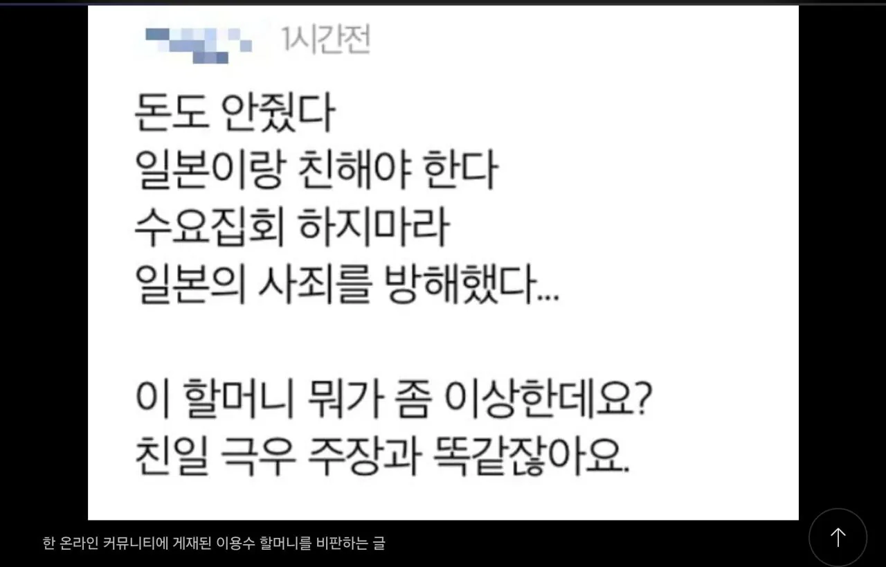 위안부 할머니께 '걸레사진' 까지 보내며 조롱했던 네티즌들 (6)