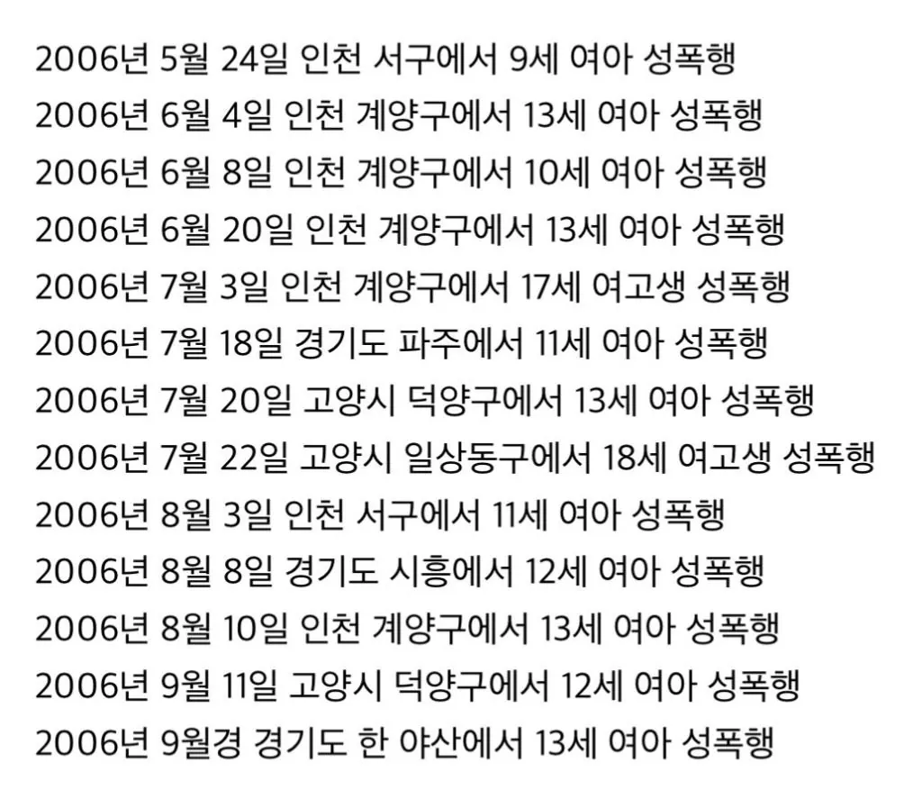 내년에 출소하는 역대급 성범죄자 (2)