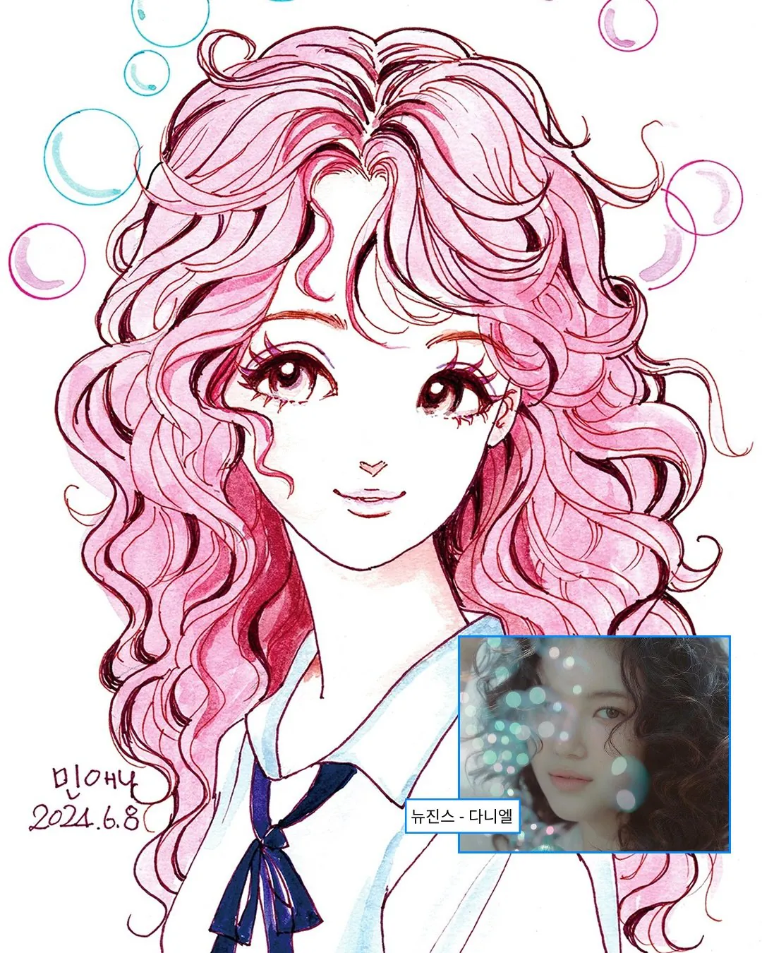 백합 그리는 할머니 작품 (7)