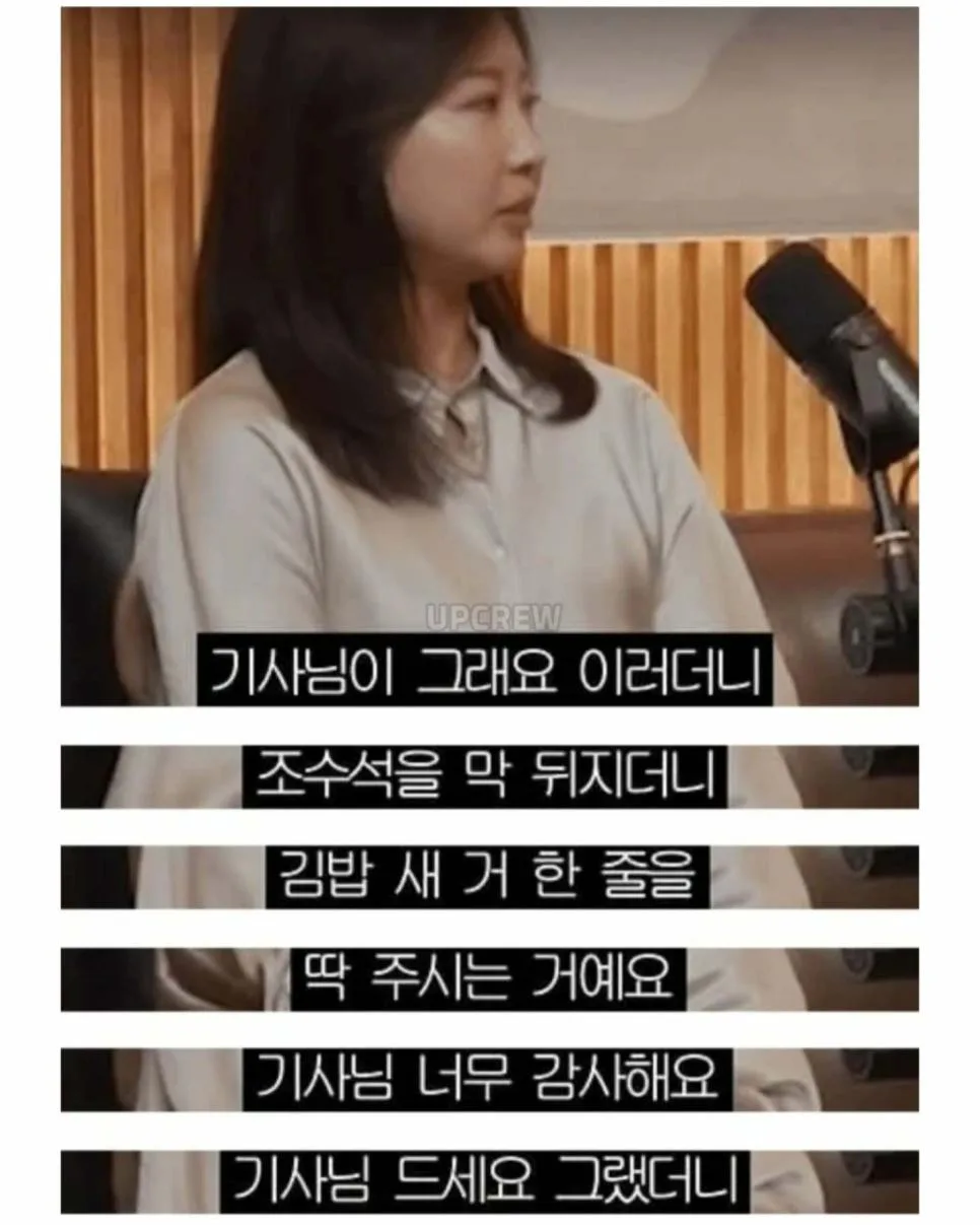 무례한 택시기사에게 다정하게 대응하는 사람 (9)
