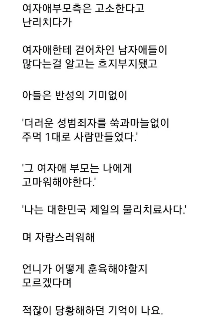 아들이 학교에서 여자애를 때렸다면 (3)