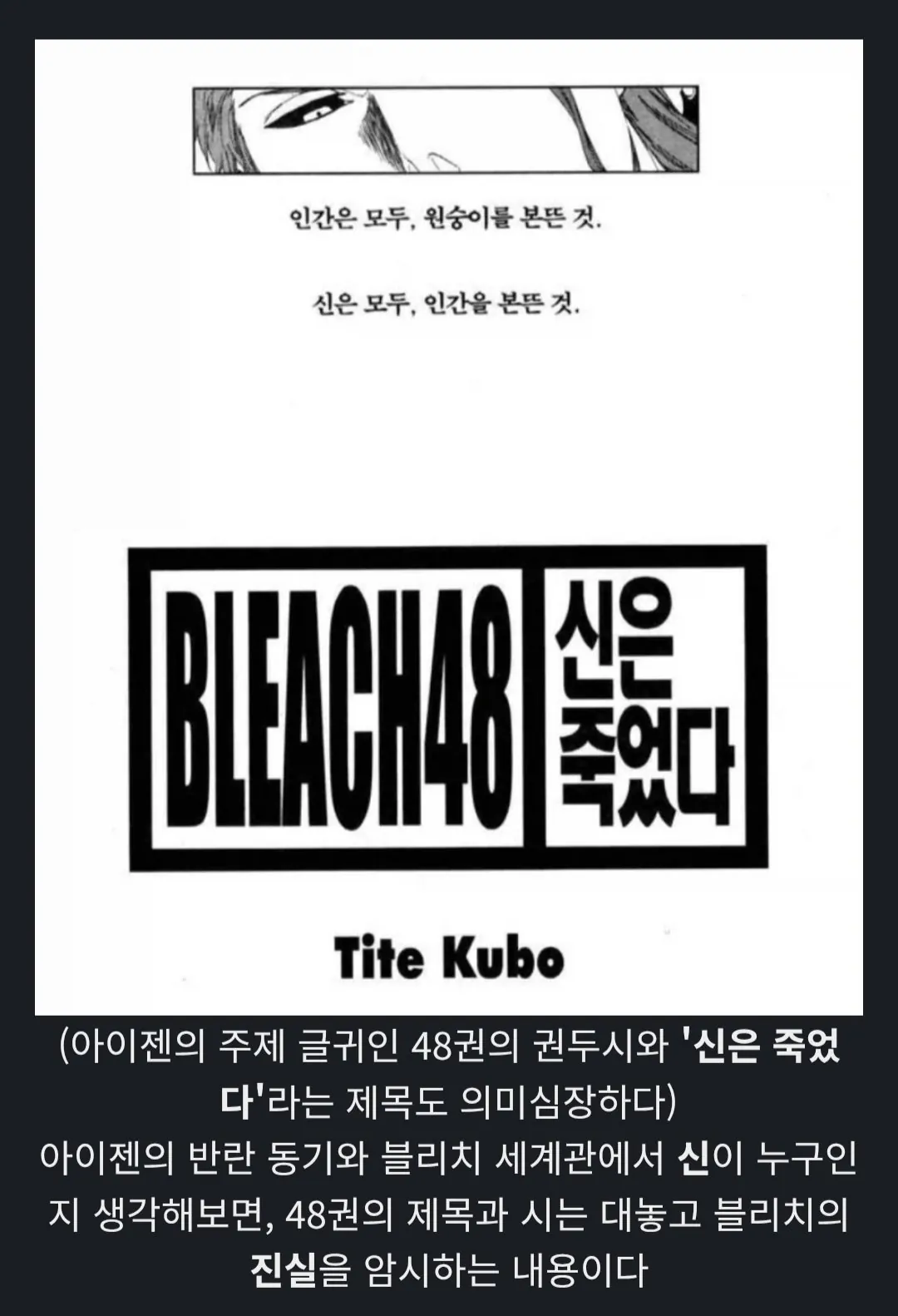 알고보니 복선이였다는 블리치 대사들 (8)