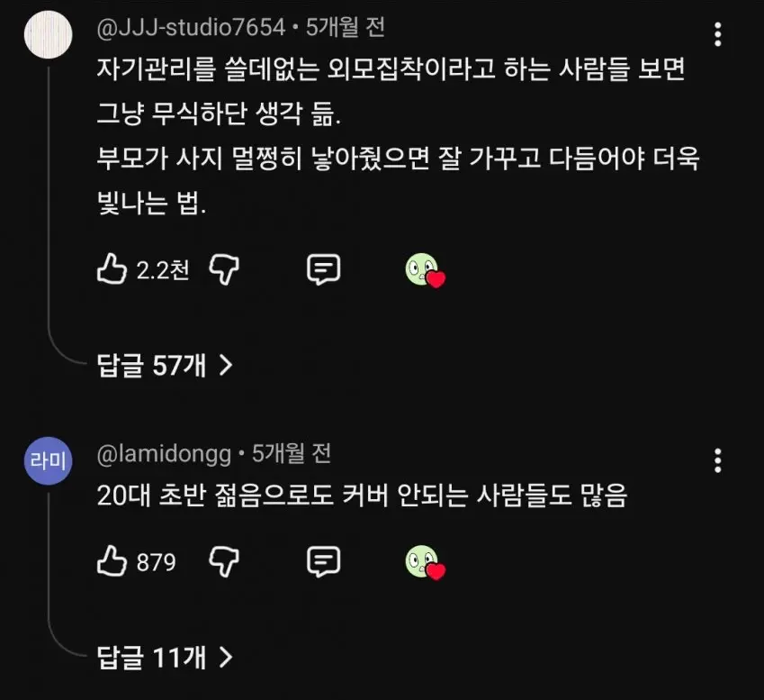 남녀의 자기관리에 대한 인식 차이 (2)