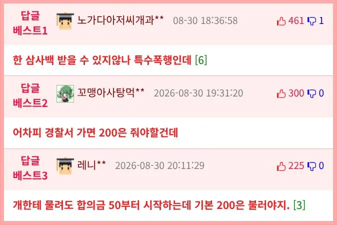 아줌마한테 맞았는데 고소해야하냐 (4)