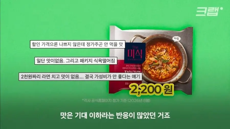 더미식 라면 출시 5년 만에 적자만 수천억이라는 하림 (9)