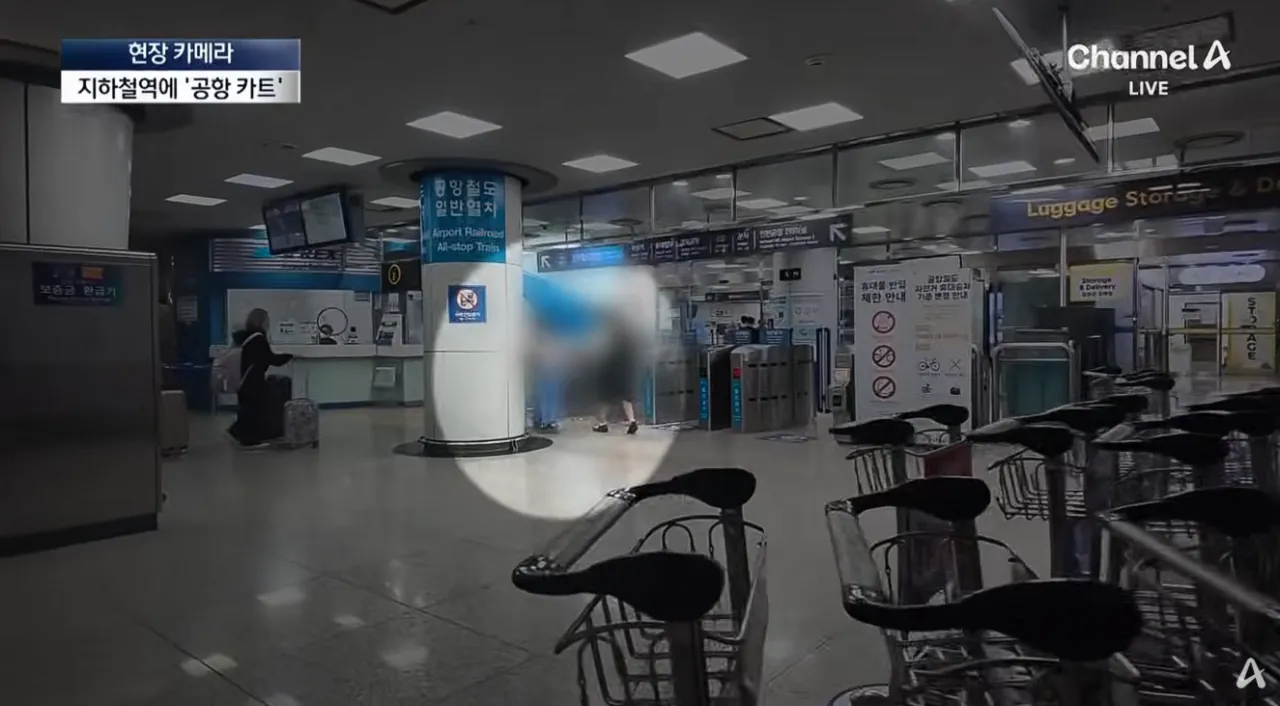 공항 카트를 자기 마음대로 쓴다는 인간들 (13)