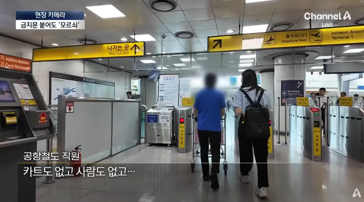 공항 카트를 자기 마음대로 쓴다는 인간들 (23)