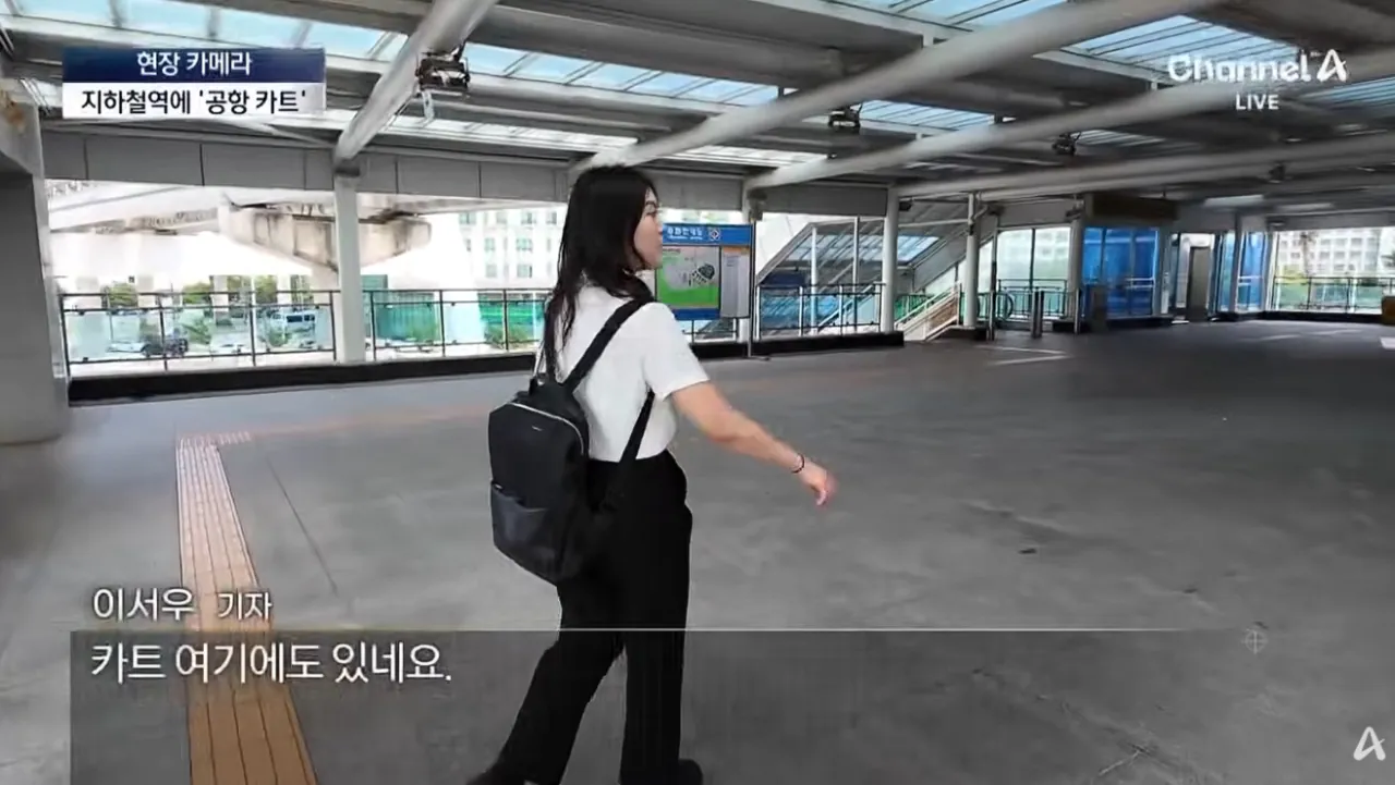 공항 카트를 자기 마음대로 쓴다는 인간들 (4)