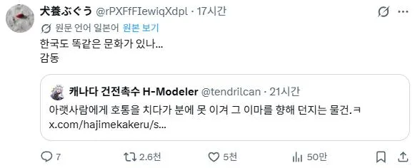 한국에 같은 문화가 있음에 감동한 일본인 (2)