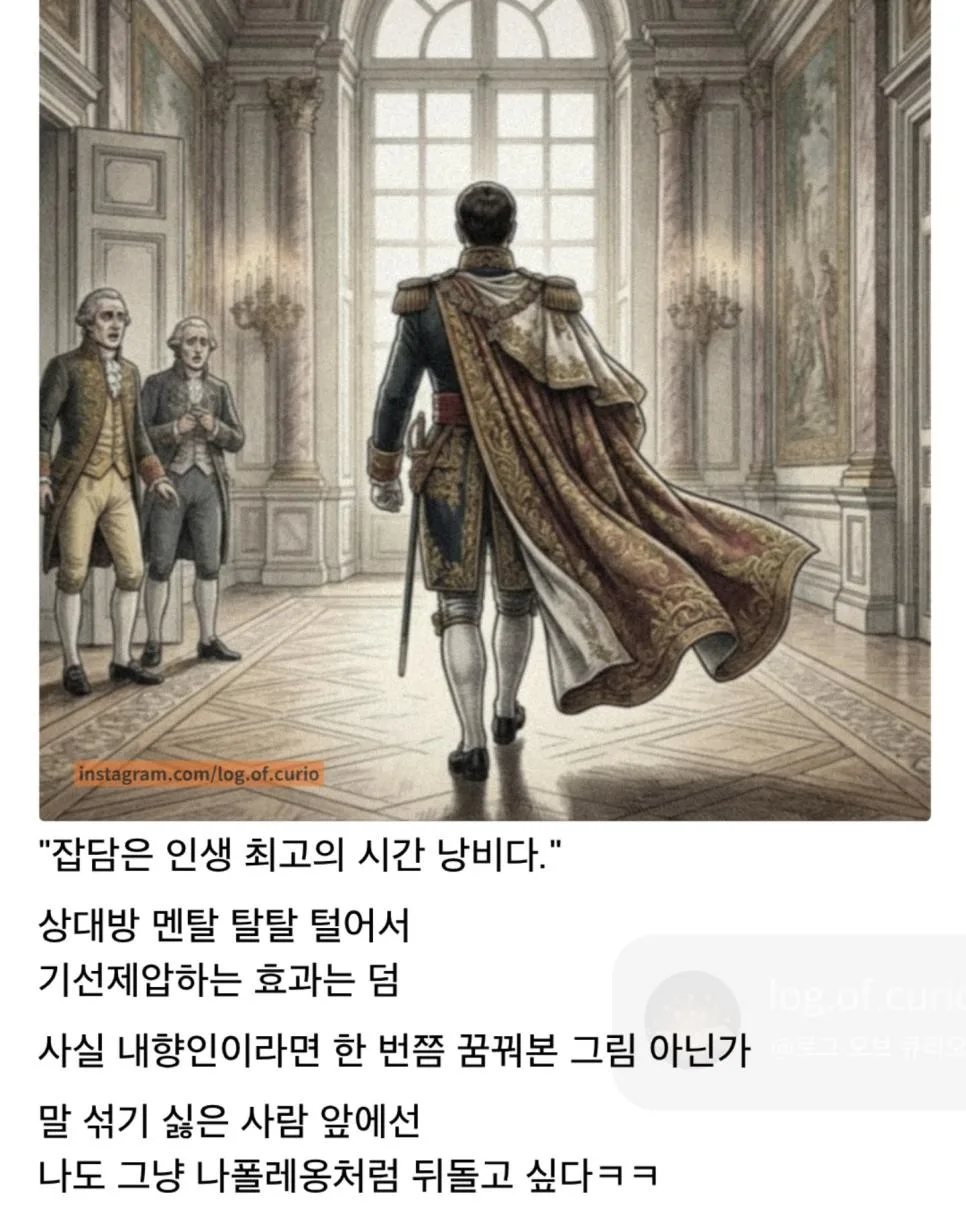 현대인에게 필요한(?) 나폴레옹 대화법 (2)