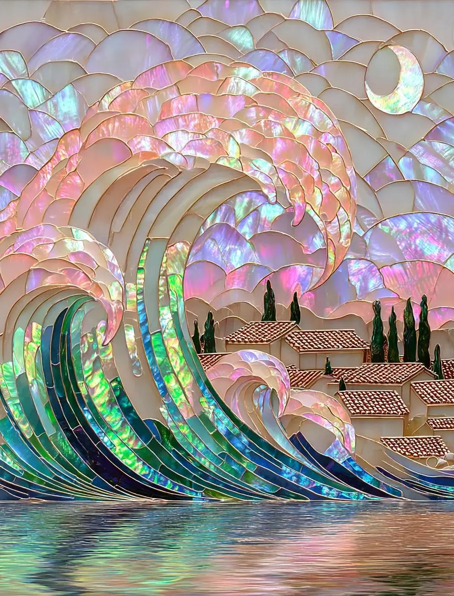 자개로 재해석한 고흐의 그림 (3)