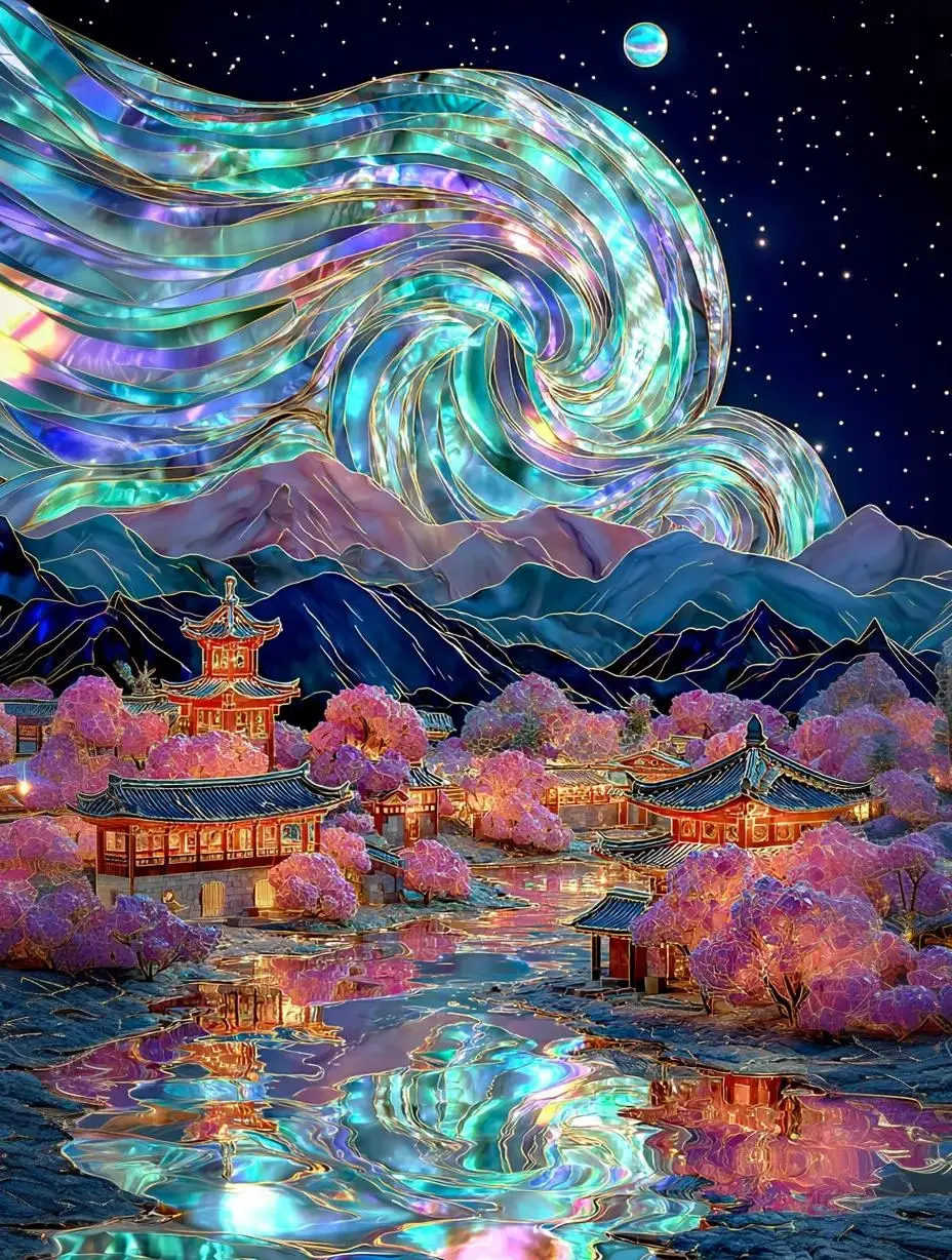 자개로 재해석한 고흐의 그림 (5)