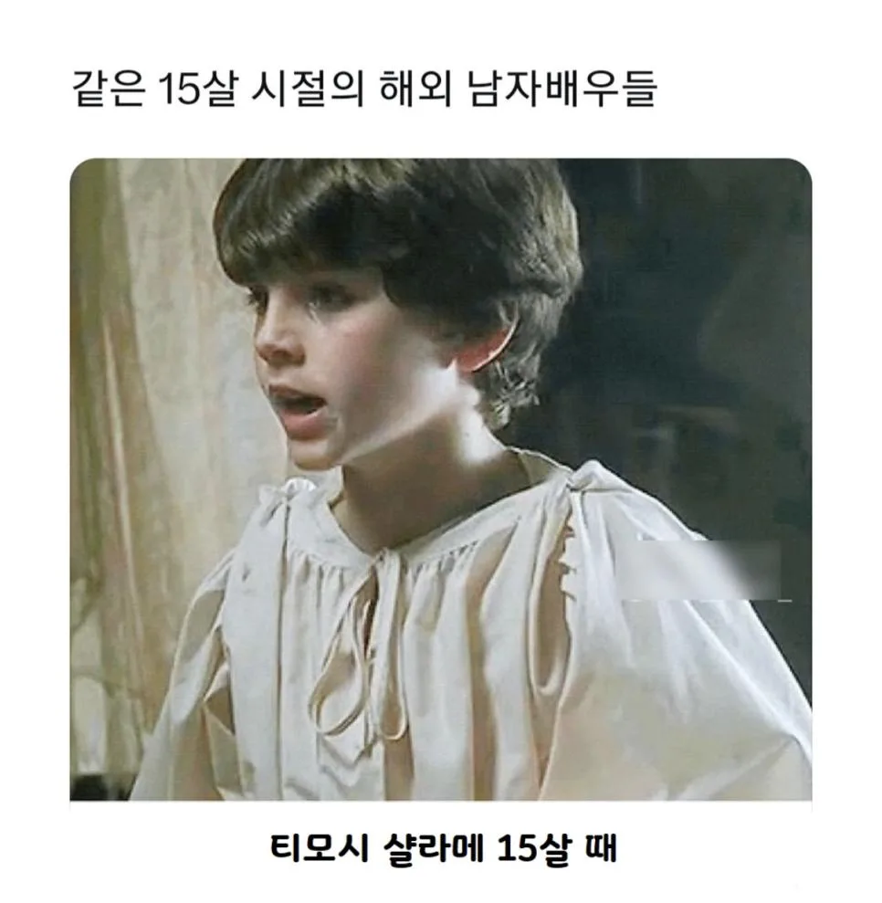 미국 남자 배우들의 청소년기 (4)