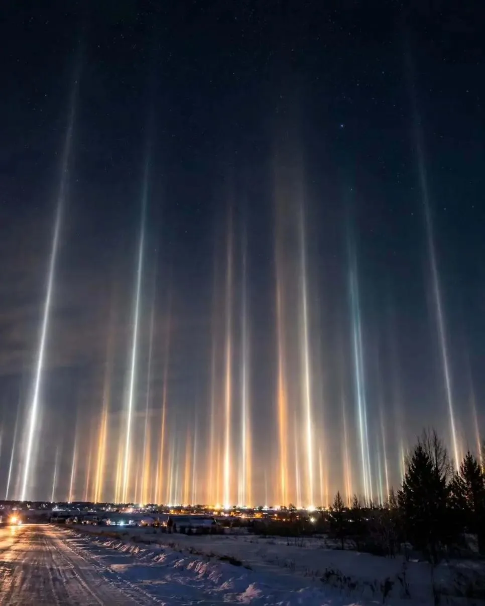 빛기둥(light pillar) 현상 (5)