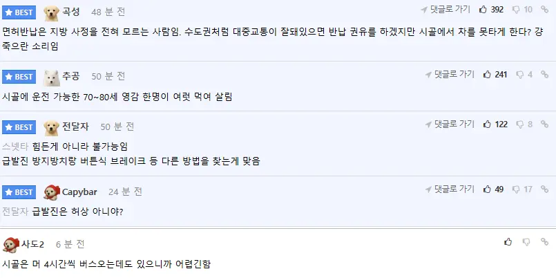 고령 운전자 논란 있지만 면허 반납 못 하는 사정 (6)