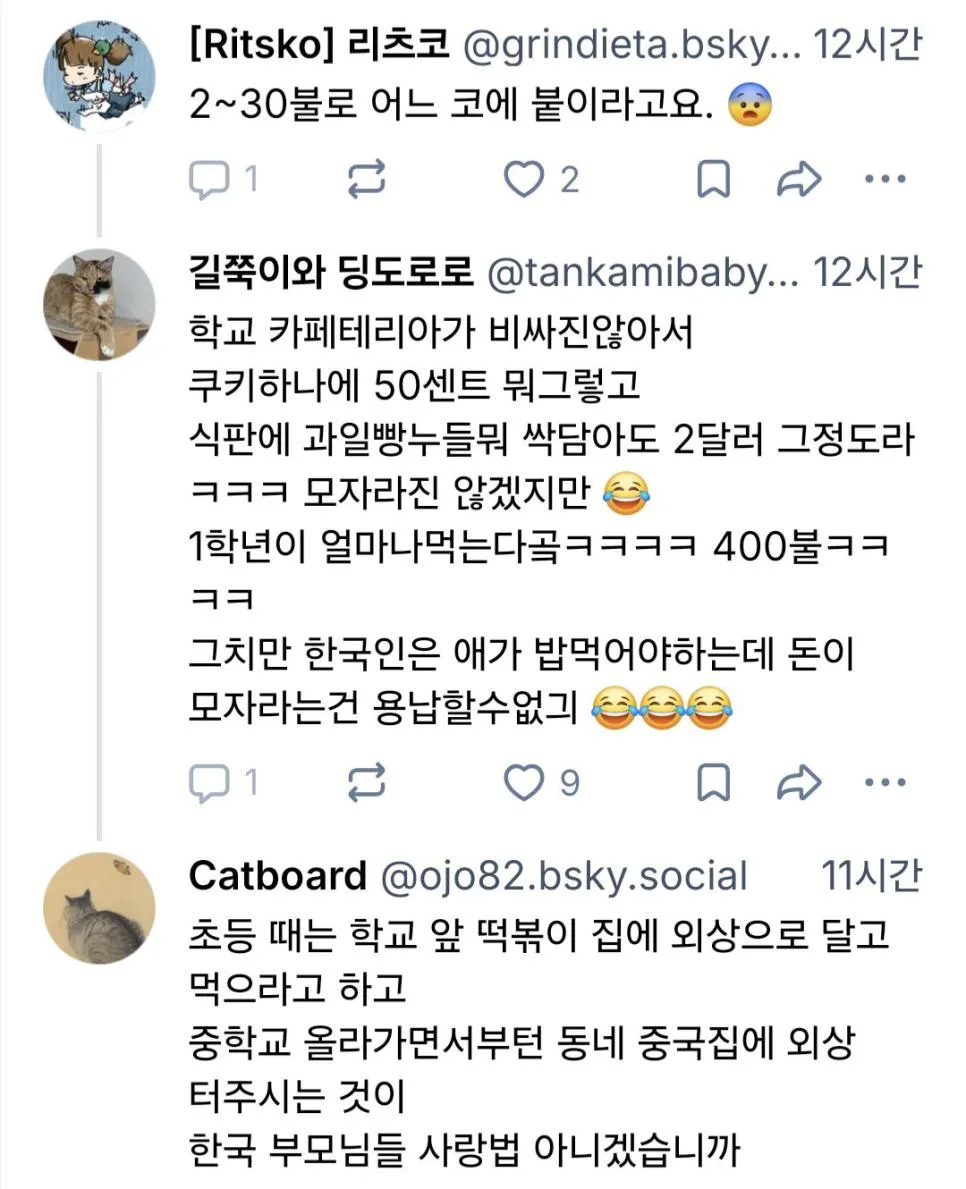 미국학교다니는 아이 급식카드의 충전금액부터 남다른 한국인 (2)