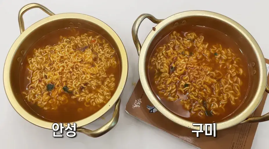 '구미공장에서 만든 신라면이 더 맛있다'는 인터넷 소문을 검증해본 유튜버 (11)