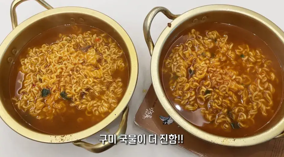 '구미공장에서 만든 신라면이 더 맛있다'는 인터넷 소문을 검증해본 유튜버 (12)