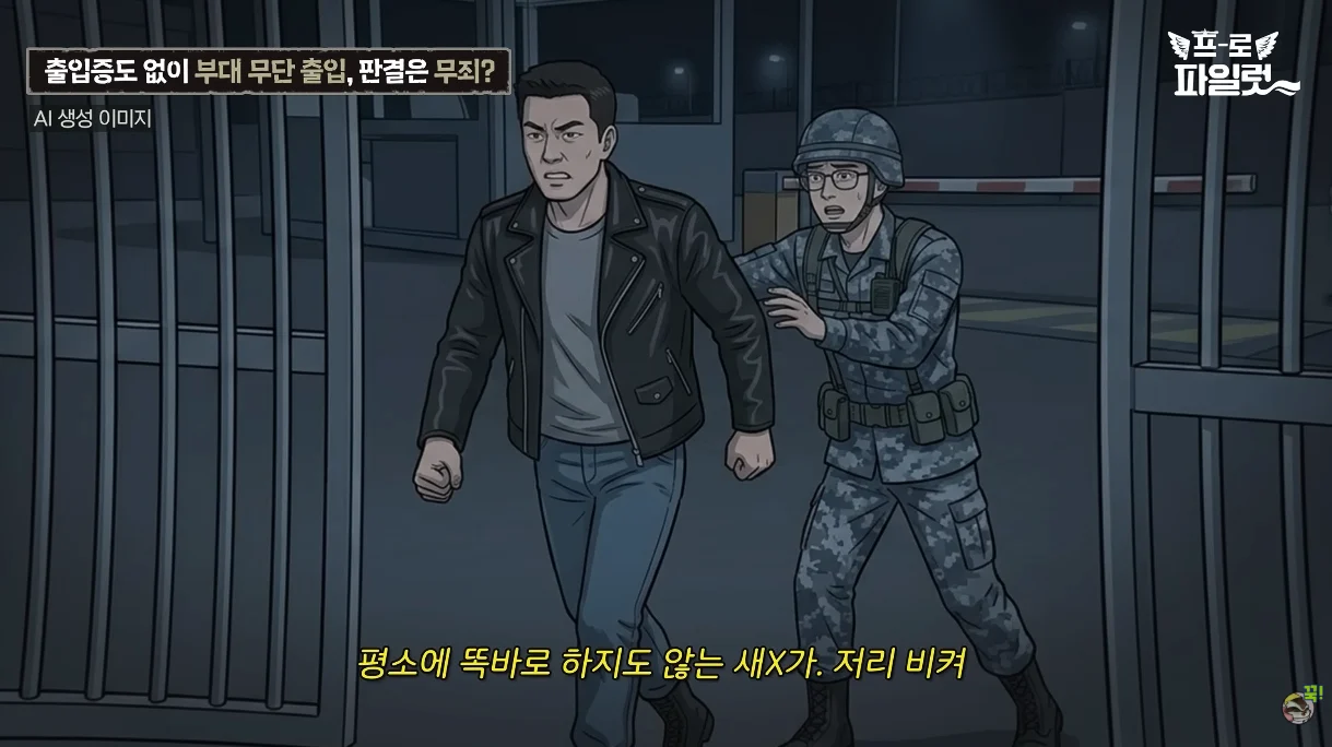출입증 없이 부대에 무단 출입한 군 간부 (11)