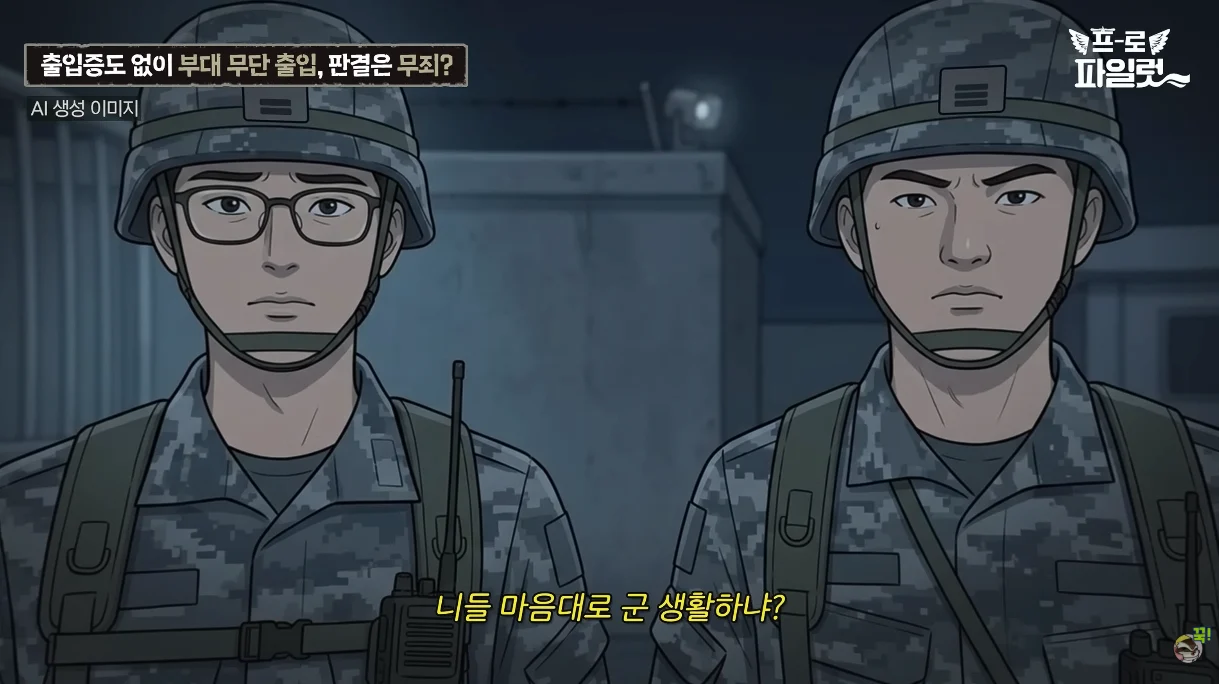 출입증 없이 부대에 무단 출입한 군 간부 (16)