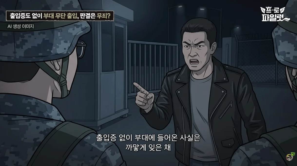 출입증 없이 부대에 무단 출입한 군 간부 (17)