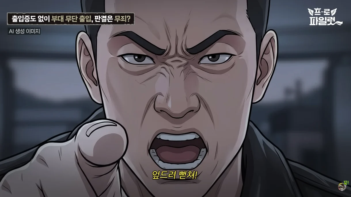 출입증 없이 부대에 무단 출입한 군 간부 (19)