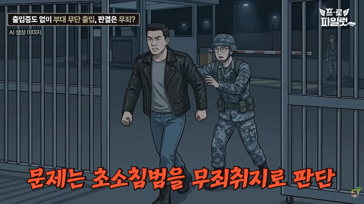 출입증 없이 부대에 무단 출입한 군 간부 (27)