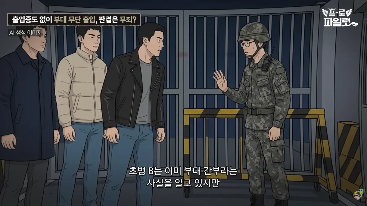 출입증 없이 부대에 무단 출입한 군 간부 (5)