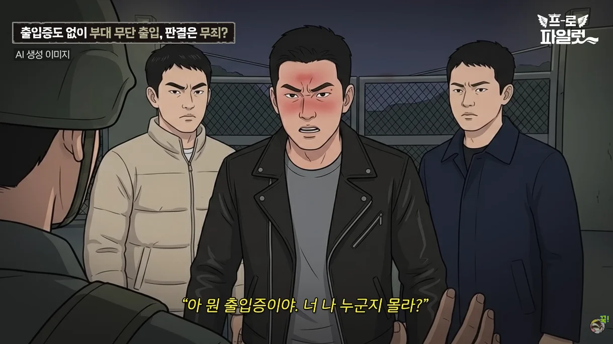 출입증 없이 부대에 무단 출입한 군 간부 (9)