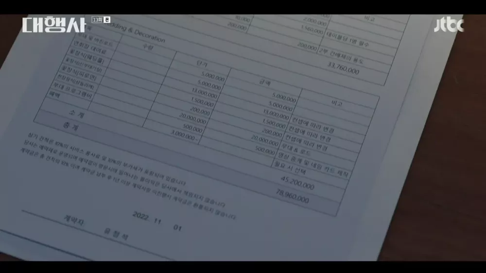 어느 한 드라마에서 나온 대기업 호텔 결혼식 비용 (2)