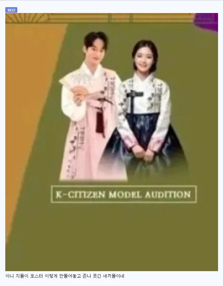 모델 면접에 한복 입고 갔다가 면박 당한 사람 (2)