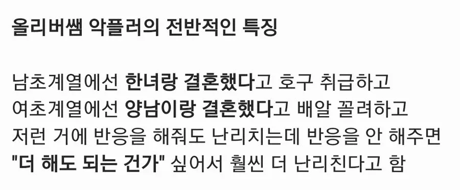 올리버쌤에게 달리는 악플들 (3)