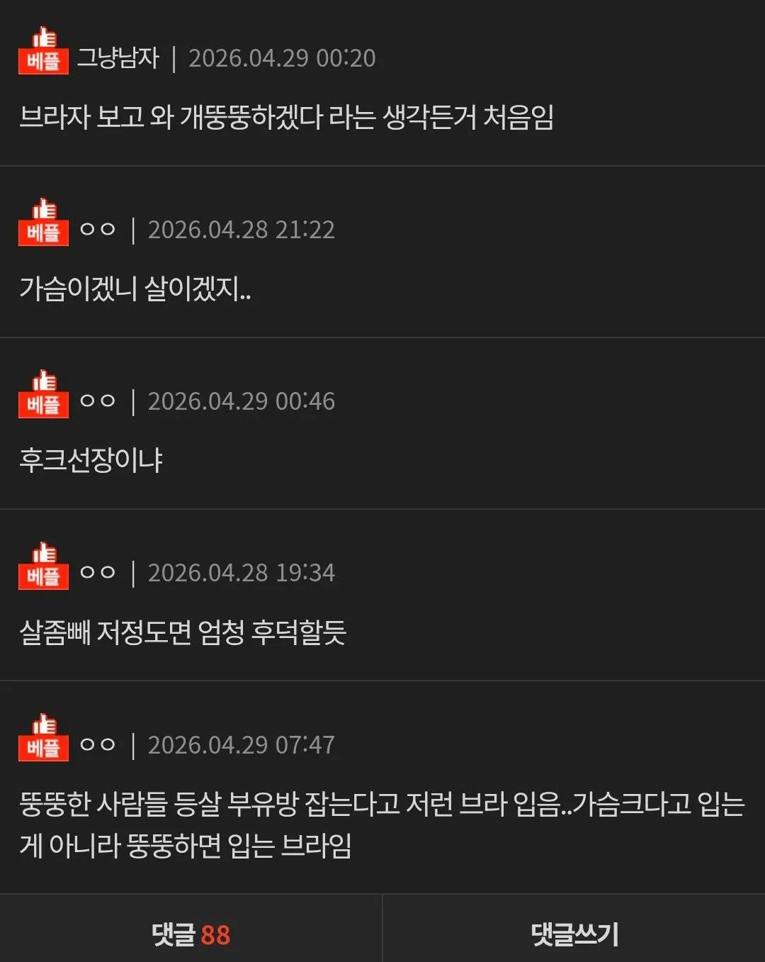 나 가슴 개 큰데 내 브라 보셈 (2)