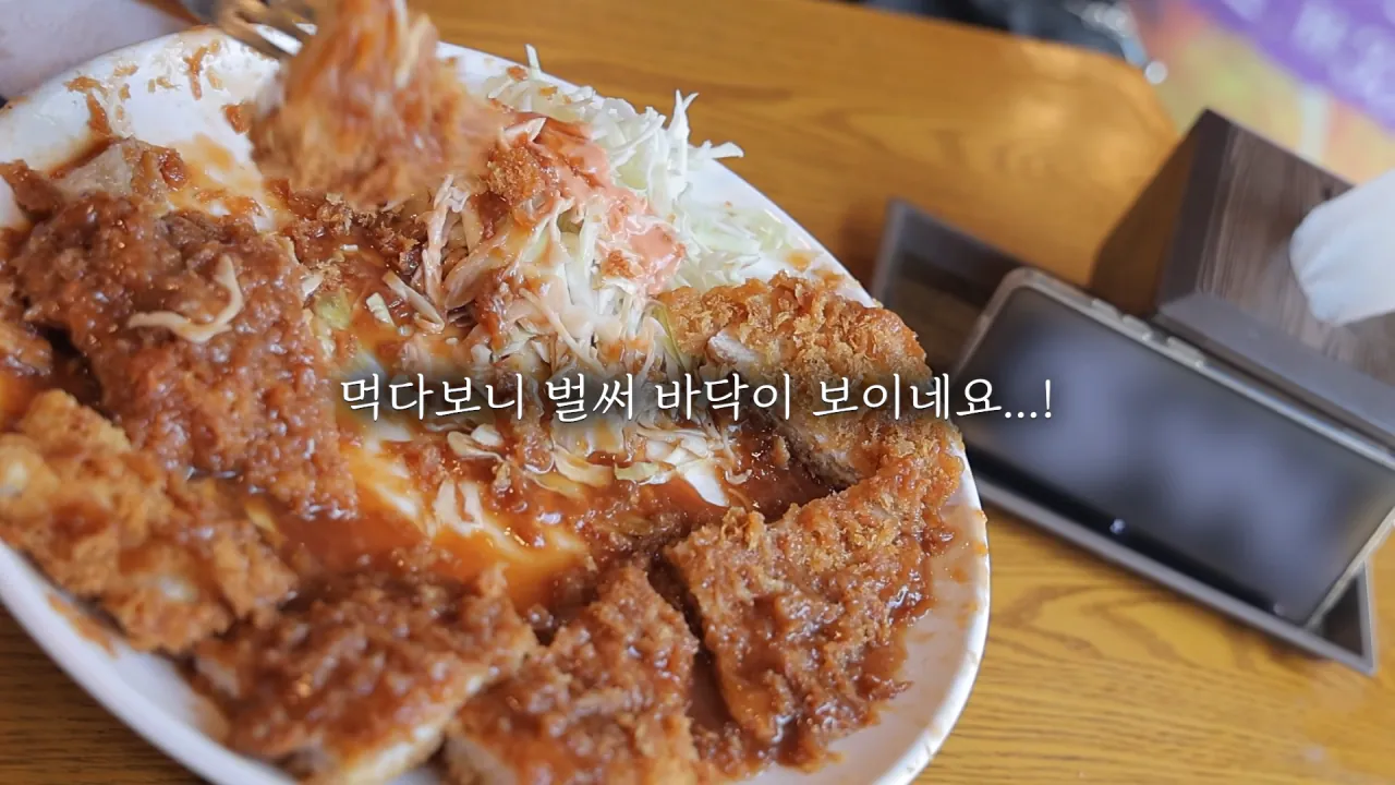 초대왕 돈까스에 도전한 쯔양 (26)