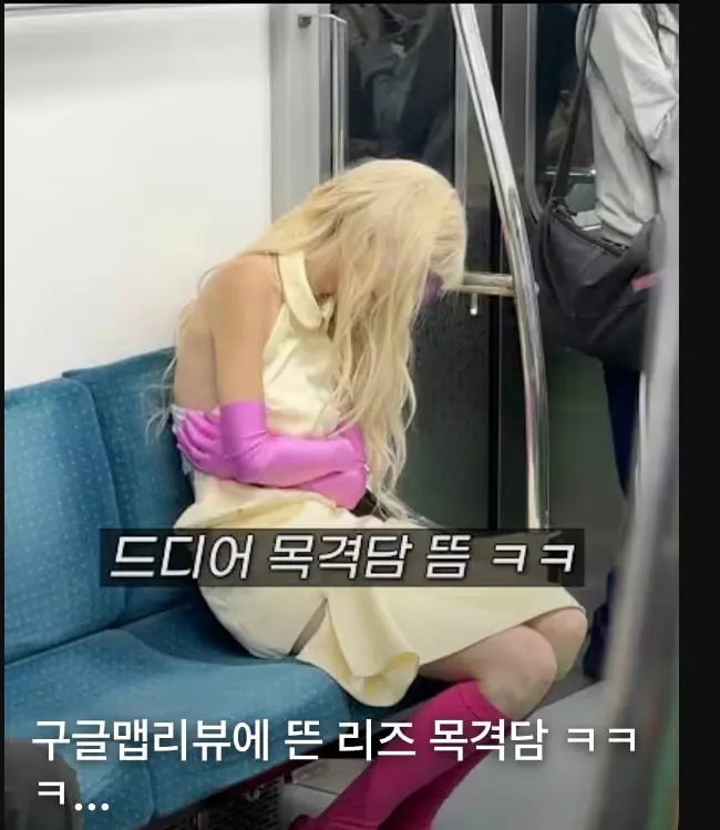 아이브 리즈 지하철 목격담 (5)