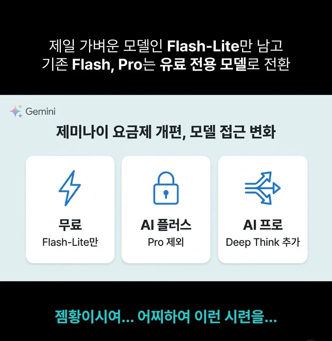 제미나이 10월 9일부터 무료ai 못쓴다 (2)