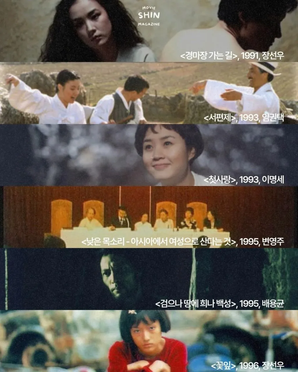 한국영상자료원에서 선정한 한국영화들 100선 (10)