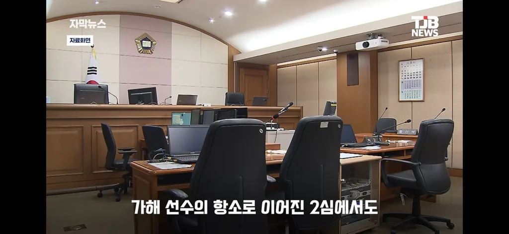 축구 경기에서 후두부에 팔꿈치로 가격한 사람 실형선고 (5)