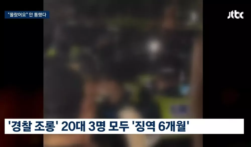 경찰관 조롱하던 20대 3명 징역6개월 (4)