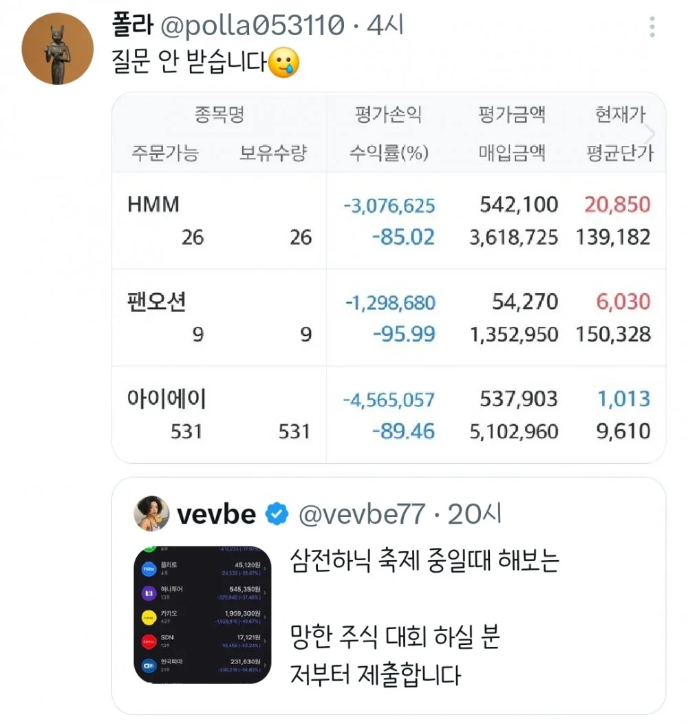 코스피 7000에서 보는 천하제일 망한 주식대회 (4)
