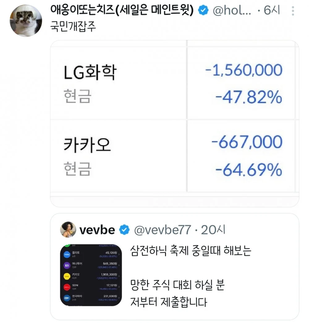 코스피 7000에서 보는 천하제일 망한 주식대회 (5)