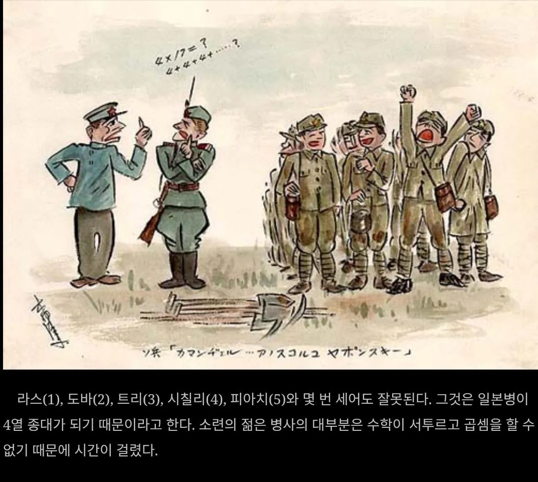 소련군의 일본인 포로가 그린 그림 (13)