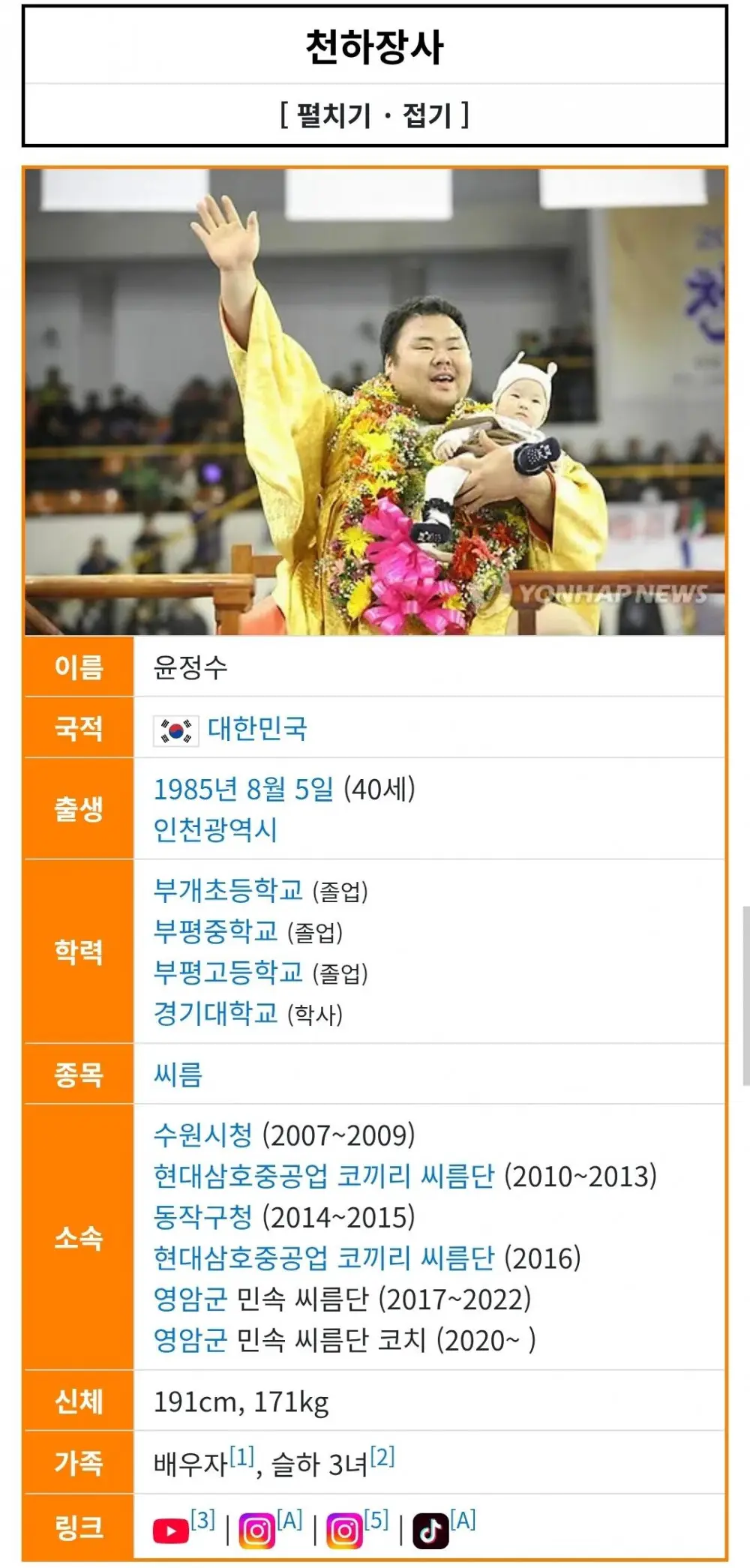 191cm 170kg 씨름 선수의 길거리 진상 해결