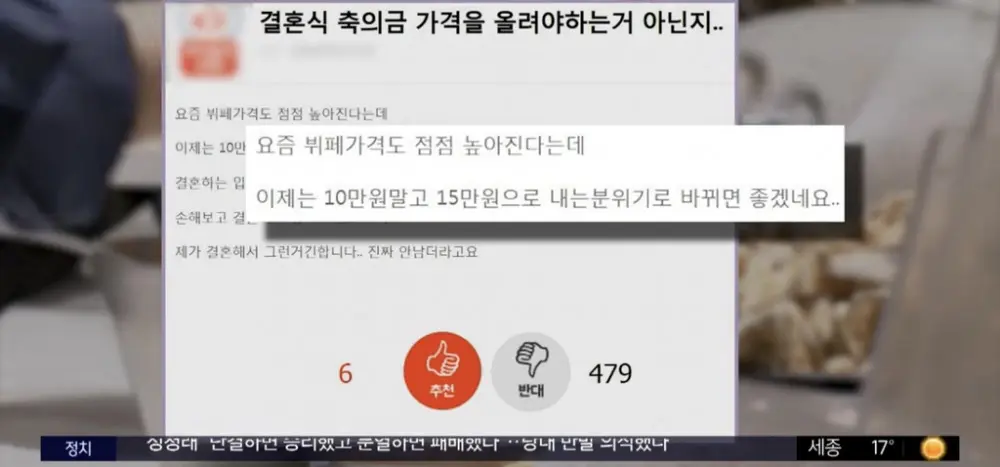 뷔페 값 올랐으니 축의금도 15만원으로 (3)